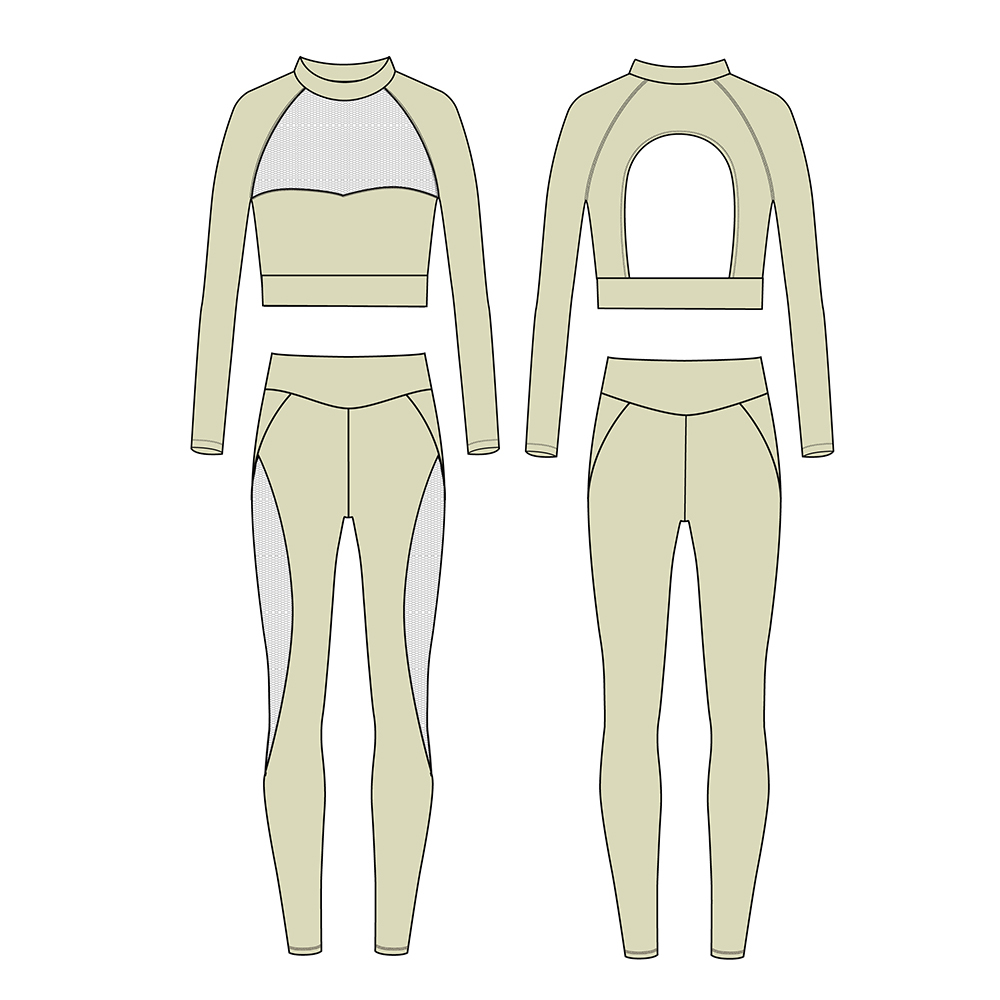 Free Design 2025 Sports Wear Eco Friendly Workout Clothing Manufacturers 2 Piece Private Label Gym Fitness Yoga Sets