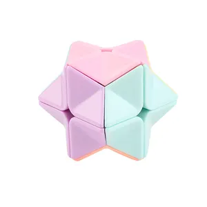 Lieferanten kunden spezifische Werbe puzzle Bildungs würfel Diamant form Magic Cube