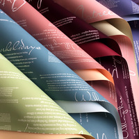 Papier d'emballage pour fleurs Ouya imperméable bicolore pour les nouveaux arrangements floraux, les cadeaux et les matériaux de bricolage pour les bouquets de fleurs