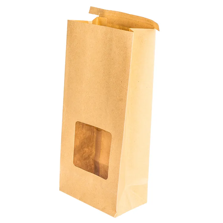 Custom decorative colored design togo takeaway brown paper lunch sandwich bags