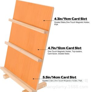 Cross-border wooden multi-tiered display and storage rack for postcards and greeting <b>cards</b>, tiered shelf for <b>playing</b> <b>cards</b> and - Product Image 4