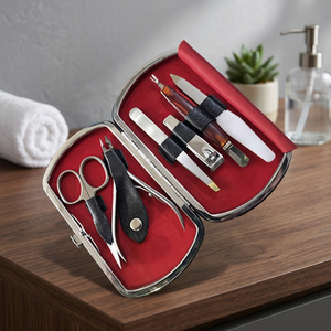 Article populaire : Kit de manucure professionnel, perceuse à ongles électrique, acier inoxydable, portable, coupe-ongles 5-en-1, emballage en étui - Product Image 5
