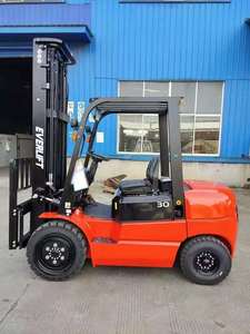 Chariot élévateur diesel Everlift FD30 3 tonnes, levée 3-6m, 4x4 tout-terrain, pour manutention industrielle, vente en gros, Montacargas - Product Image 5