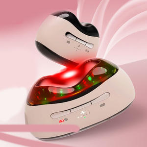 Appareil de beauté multifonctionnel 3-en-1 pour le cou avec brosse de massage électrique intelligente, thérapie par froid et chaleur - Product Image 6