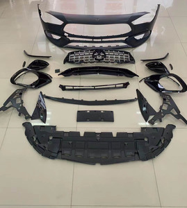 Kit de cuerpo de escape de parachoques trasero delantero W118, Kit de cuerpo de actualización CLA45 AMG para Mercedes BenZ <span class=keywords><strong>CLA</strong></span> W118 2020 2021 2022 <span class=keywords><strong>2023</strong></span> - Product Image 2