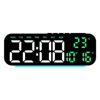Neue Heimdekoration Elektronische Tischuhr aus Kunststoff Multifunktionale LED-Anzeige 24-Stunden-Anzeige Nordisches Design Thermometer Kalender