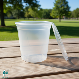 Recipientes Desechables Transparentes para Almacenamiento de Alimentos con Tapas Herméticas, Ideales para Sopas y Comidas Calientes, Hechos en Vietnam - Product Image 1