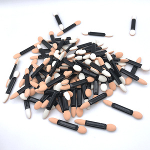 100pcs Double End Eyeshadow Eyeliner Sponge Applicator Sticks Soft Cosmetic Makeup Brush Tools - Product Image 2