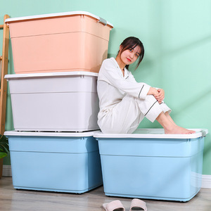 Extra Large Thick Storage <b>Box</b>, Household Plastic Storage <b>Box</b>, Dormitory <b>Clothes</b> Storage <b>Box</b>, Toy Organizer <b>Box</b> - Product Image 3