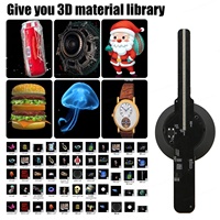 MissYou High Tech 18cm 80LED APP/WIFI/ pour affichage publicitaire, projecteur holographique 3D, ventilateur, télécommande, garantie 1 an