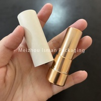 Tube de rouge à lèvres rond mat rose et blanc ISMAN Luxury 3,5g, conteneur vide pour baume à lèvres 12,1 mm, vente en gros, emballage marque privée Pro