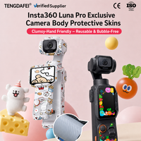 Autocollant pour caméra en vinyle 3M résistant aux rayures pour Insta360 Luna Pro, autocollant amovible sans résidus avec film facile à appliquer