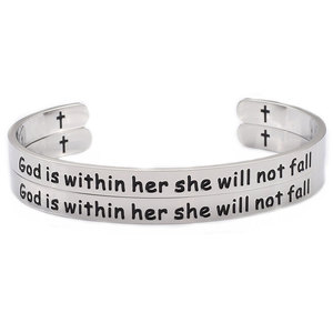 Waterproof Anti Tarnished 316L Stainless Steel Fashion <b>Bracelet</b> & <b>Bangle</b> Inspirational <b>Bracelets</b> For Women Men - Product Image 1