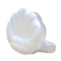 Aufblasbare Shell Float Row Pearl Ball Lüfter halterung Jakobs muschel Water Float Bett