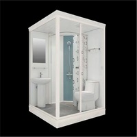 Cabines de douche et toilettes modulaires préfabriquées personnalisées pour la maison et l'hôtel, unités compactes de salle de bain préfabriquée