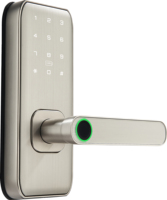 Serrure de porte extérieure intelligente à code numérique et empreinte digitale pour hôtel, en acier et bois, avec application Tuya, prix usine