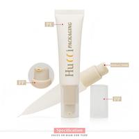 Tube cosmétique sans air personnalisé D25 15ml-50ml blanc avec pompe, pour fond de teint liquide, sérum facial, crème réparatrice, tube à presser