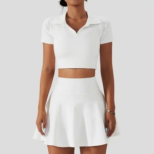 BETHERIVAL 2024 Tops de Mujer a la Moda con Logotipo Personalizado, Falda de Tenis Plisada para Gimnasio y Yoga con Bolsillo Lateral - Product Image 3