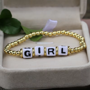 Hot Sale Hand <strong>Bracelet</strong> <strong>Mama</strong> Letter Acrylic Gold Plated Beads <strong>Bracelet</strong> for Girls and Women Jewelry Men Gift Gold Hip Hop Party - Product Image 3