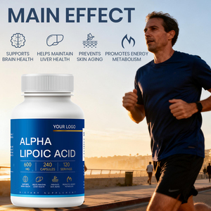 Stabilized <strong>R</strong>-Lipoic Acid Capsules - High Purity <strong>ALA</strong> for Healthy OEM Personalized Blend Bulk Wholesale 90 Capsules - Product Image 1