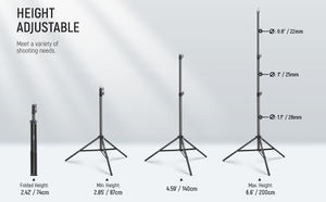 8806 <span class=keywords><strong>Linco</strong></span> Trépied 2,1m Vente Directe Usine Personnalisation Trépied Multifonction pour Anneau Lumineux Caméra Streaming - Product Image 5