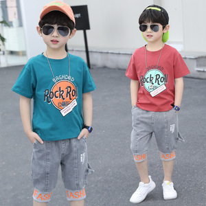 Mode Enfants 4 à <span class=keywords><strong>12</strong></span> <span class=keywords><strong>ans</strong></span> <span class=keywords><strong>Ensemble</strong></span> 2 pièces Vêtements pour bébé <span class=keywords><strong>garçon</strong></span> Été - Product Image 4