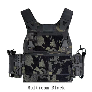 VP-003 Tactical <strong>Vest</strong> FCSK <strong>Molle</strong> System Laser Cut Plate Carrier Lightweight Folding Breathable Portable Hunting - Product Image 5