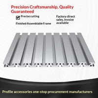 Profilé en aluminium à fente en T norme européenne 15250, extrusion industrielle en alliage, robuste, pour machines CNC, automatisation, pliage et découpe