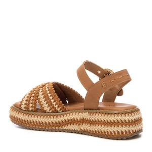 Sandales compensées en cuir pour femme Carmela, style été à bout ouvert, plateforme à brides, doublure en cuir véritable, rehaussant la taille 162356 - Product Image 3