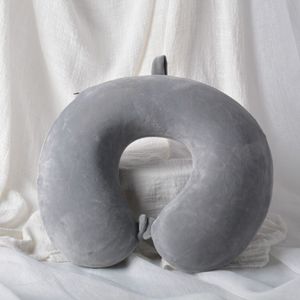 Customtravel HongRun Business Style <strong>U</strong> Shape Memory Foam Neck <strong>Pillow</strong> with 2mm Thickness for Travel &amp; Aircraft Use - Product Image 3