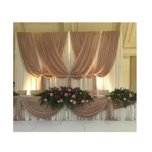 Tenda per Matrimoni 20x10 Piedi, Misura Personalizzabile, con Ganci di Benvenuto, Asta Appendibile e Lacci sul Retro, per Sfondo di Feste e Matrimoni - Product Image 2