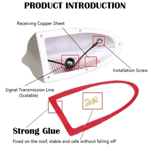 Couverture d'<span class=keywords><strong>antenne</strong></span> universelle d'aileron de requin de signal d'antennes de <span class=keywords><strong>radio</strong></span> superbe couverture d'<span class=keywords><strong>antenne</strong></span> de voiture de propulseur de Fm pour <span class=keywords><strong>BMW</strong></span> Corsa/Hyundai - Product Image 3