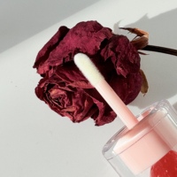 3ml lege lippenbalsem tubes rond, op maat gemaakte private label, aardbei perzik transparante lipgloss tubes met schroefdop, bedrukt logo doosje