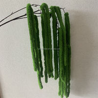 B-1003 Nouvelle Tendance : Fleurs Artificielles en Soie, Amaranthe Verte, Fleurs Suspendues pour Plafond, Vente en Gros