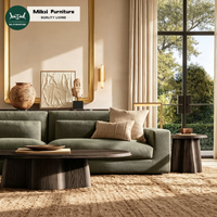 Ensemble de meubles de salon contemporains, canapé en forme de L en mousse Lugano, canapé sectionnel d'intérieur personnalisable pour immeuble de bureaux, villa