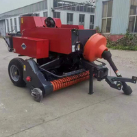 Mini-pressoir à balles rondes à haute productivité et efficace avec moteur pour usage agricole, puissance de 37 kW