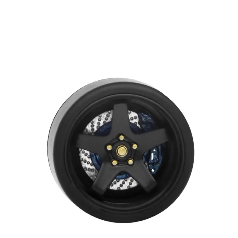 Carlomo 1/64 roues de classe S avec pneus en caoutchouc, jantes d'assemblage de disque de frein, pièces modifiées pour modèle de voiture Tomica, ensemble de 4 pièces G02