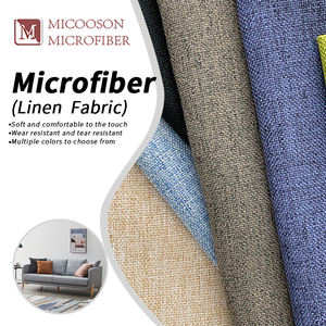 Vải trang trí nội thất giả vải lanh 100% polyester, không xù, in họa tiết, khuyến mãi - Product Image 1