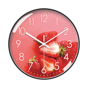 Horloges à avocat au design moderne Horloge murale fruits dans la cuisine Décoration intérieure Art mural Horologe Non tic-tac - Product Image 3