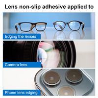 1000 pièces lunettes anti-dérapant Double face adhésif autocollant bande traitement polissage pour lunettes Auto Edger accessoires