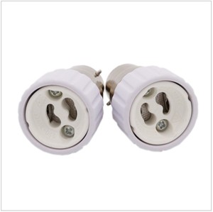 Support de lampe en céramique <span class=keywords><strong>GU10</strong></span> blanc avec câble Accessoires d'éclairage Ampoule halogène Prise de lumière LED - Product Image 1