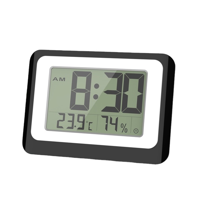 2727 2022 New Digital Smart Wall&desk Clock LCD Temperature Humidity Alarm Clock Backlight Table Time Display