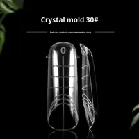 Nouveau moule à ongles d'extension 140 pièces en boîte avec échelle extension en plastique de photothérapie rapide sans bac à papier