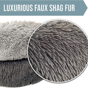 Großhandel Waschbare Multifunktionale Einfarbige Haustiermatte Großes Kissen Hundebett Beste Freunde Kunstfell Luxus-Haustierbett Abnehmbare Abdeckung - Product Image 3