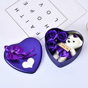 Caja de Regalo de Lujo con Diseño de Jabón de Rosas Artificiales y Oso de Peluche para Navidad, San Valentín, Día de la Madre, Regalo de Boda - Product Image 4