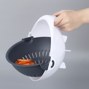 Multi-Function Household Kitchen Cutter Grater Manual Vegetable Slicer Shredder Dicer Chopper with Drain Basket - Product Image 4