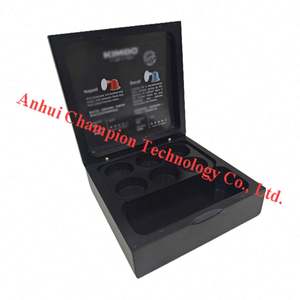 Caja negra de café instantáneo de alta calidad, gran oferta, 4 + 3 ranuras, cápsula de café, caja de madera lacada mate - Product Image 4