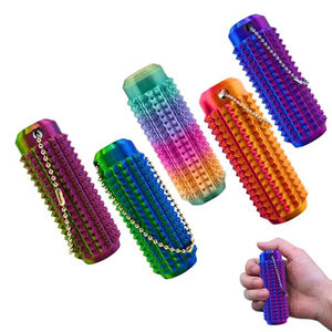 Porte-clés sensoriel tactile sans BPA, jouet anti-stress avec poignée à picots, outil portable pour soulager le stress au bureau - Product Image 1