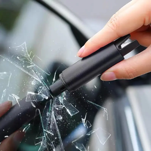 Palu pengaman mobil 2 in 1, palu keamanan XZC-008 sabuk pengaman pemotong jendela plastik logam - Product Image 3