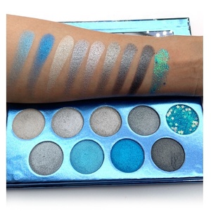 อายแชโดว์แบบแมทท์กันน้ำได้ตามต้องการพาเลทกระดาษสีฟ้ากระดาษแข็ง9เฉดสี - Product Image 5